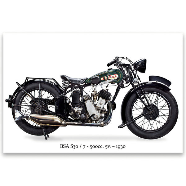 BSA S 30/7 – 493/500cc. Sloper – 1930 England  / ref. 1038