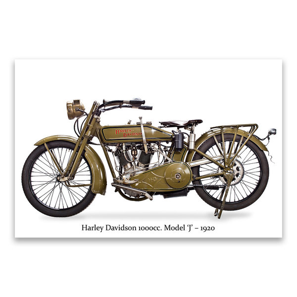 Harley Davidson 1000cc. Model ‘J’ – 1920 - USA / ref. 1118