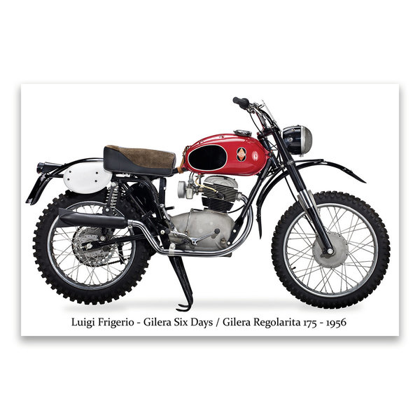 Luigi Frigerio - Gilera Six Days / Gilera Regolarita 175 - 1956 Italy Ref. 1390